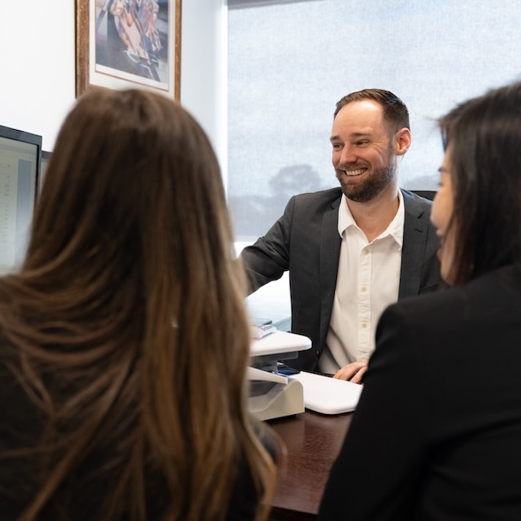 Business advisor arranging an internal succession plan