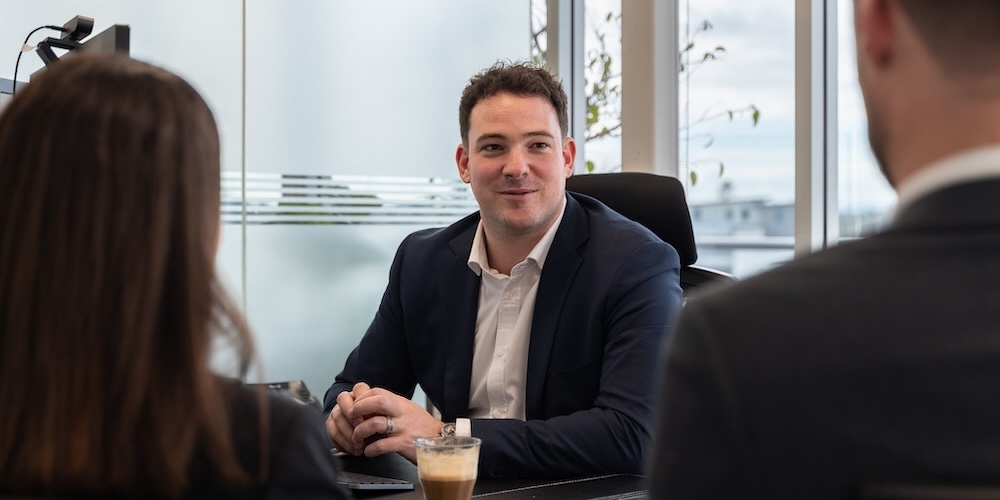 Business advisor explaining how they improve operations